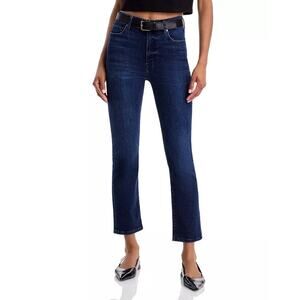 Frame Women Dante Blue Dark Wash Le High Casual Ankle Straight-Leg Jeans Size 24